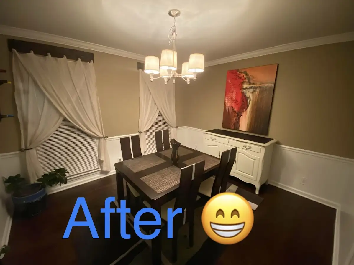 Professional dining room restoration after water damage in St. Marys